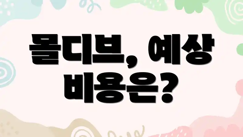 몰디브, 예상 비용은?