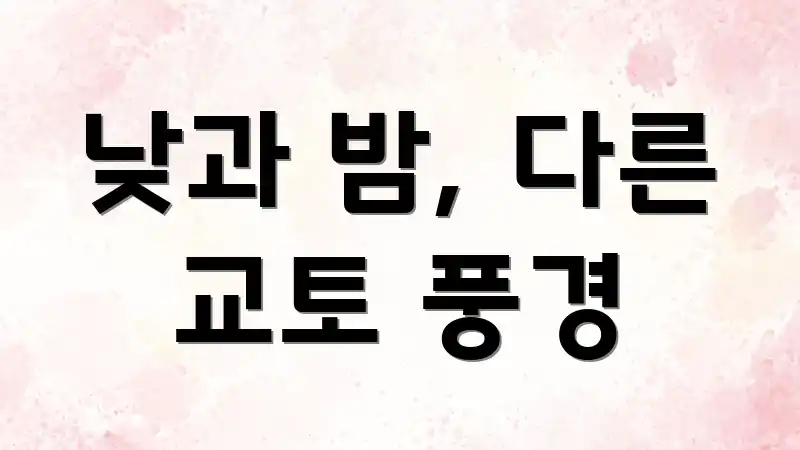 낮과 밤, 다른 교토 풍경